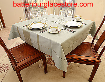 Square Tablecloth. SLATE GRAY color 54 inch square